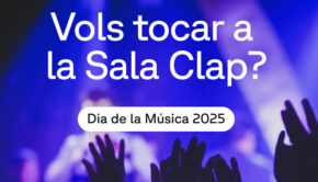 Cartell 'Vols tocar a la Sala Clap?' / Sala Clap