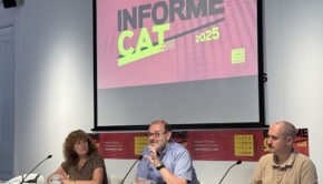 Presentació, aquest matí, de l'InformeCAT 2025 / Plataforma per la Llengua
