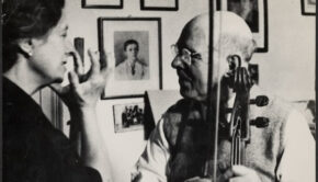 Conxita Badia i Pau Casals a l'any 1950 / Museu de la Música