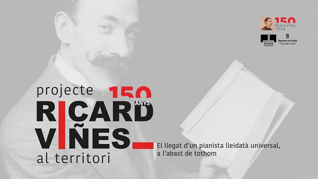Cartell del cicle de conferències i concerts 'Ricard Viñes al territori'