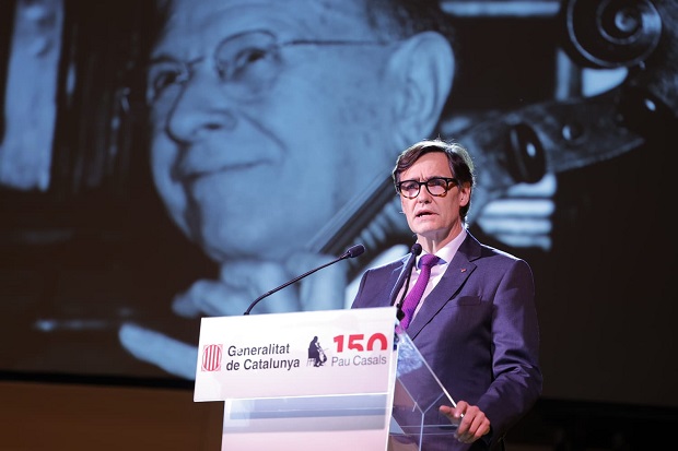 Salvador Illa, President de la Generalitat, a l'acte inagural / fundació Pau Casals