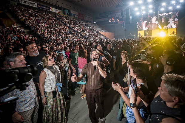 Joan Dausà al Pavelló de Fontajau de Girona / Gaspar Morer