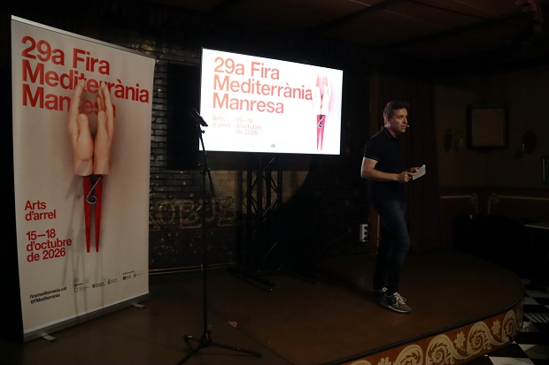 Jordi Fosas, director del festival, durant la presentació de la 29a Fira Mediterrània de Manresa / Mar Martí