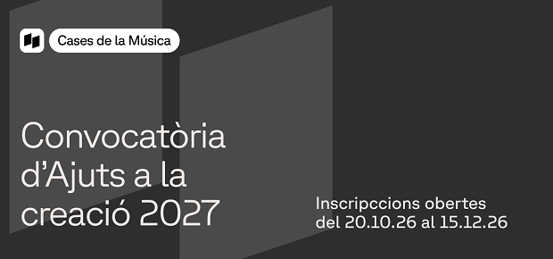 Convocatòria ajuts Cases de la Música