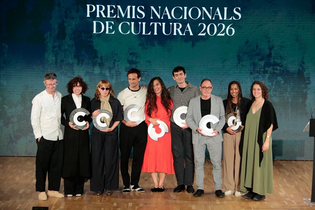 Sílvia Pérez Cruz amb la resta de guardonats / ACN